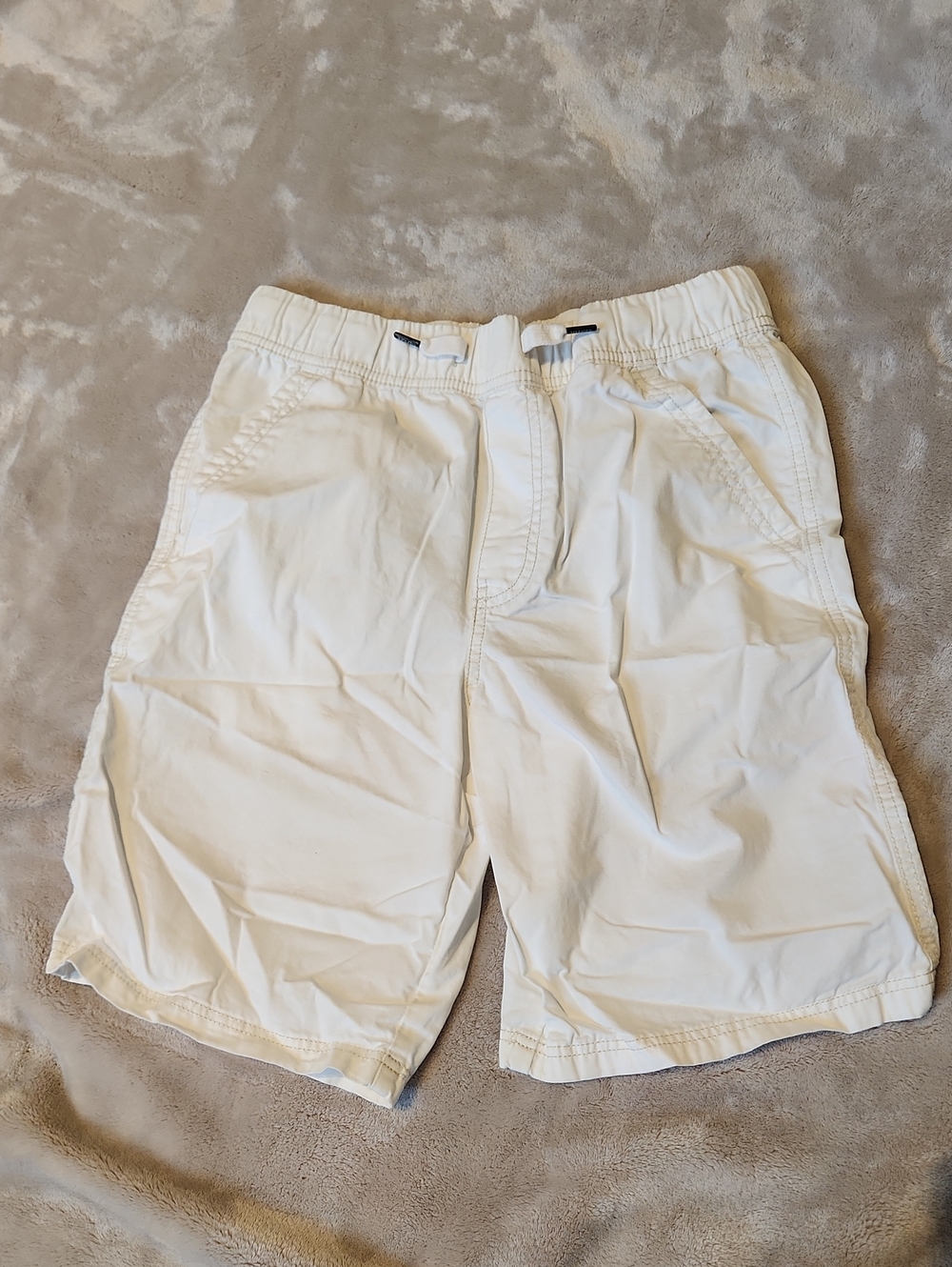 Tommy Hilfiger White Kids Elastic-Waist Shorts